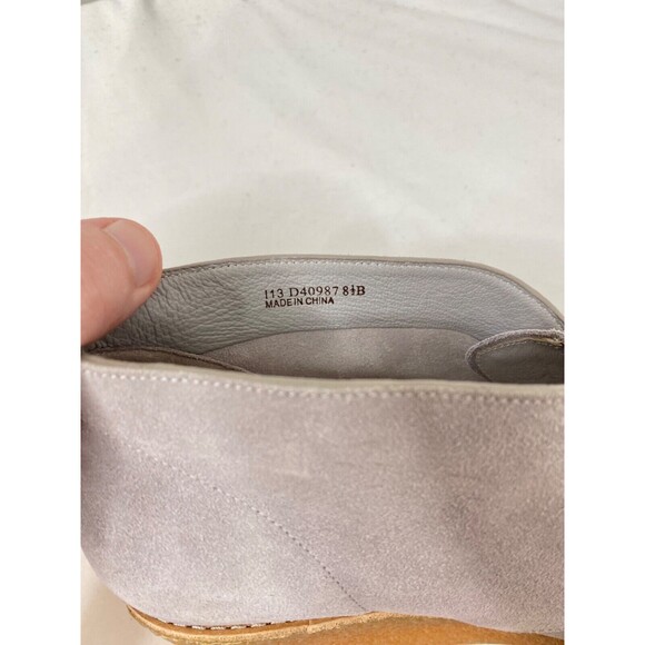 Cole Hann Womens 8.5 Halley Chukka Boots Grey Leather and Brown Wedge Lace Ankle - Picture 12 of 12